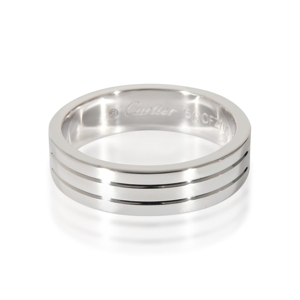 Cartier Vendome Louis Cartier Wedding Band in 18K White Gold